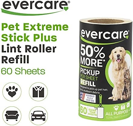 Evercare Extra Sticky Pet Lint Roller Refill 60 Sheets - Image 2