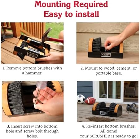The Original Scrusher Boot & Shoe Cleaner, Durable Weather Resistant Outdoor - Image 5