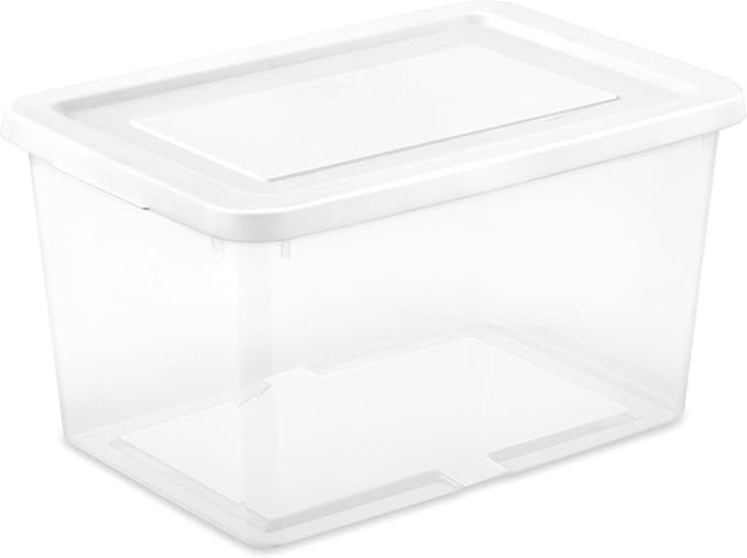 Sterilite Storage Box, Stackable Clear Plastic Bins, 20 Quart - Image 2