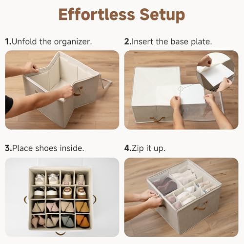 StorageWorks 2-Pack 32-Pair Shoe Storage Organizer - Image 7