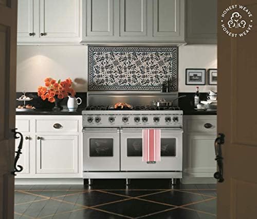 HONEST WEAVE GOTS Certified Organic Cotton Kitchen Hand and Dish Towel Sets - Image 5