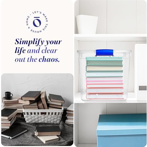 HOMZ Clear Plastic Storage Bins - Image 6