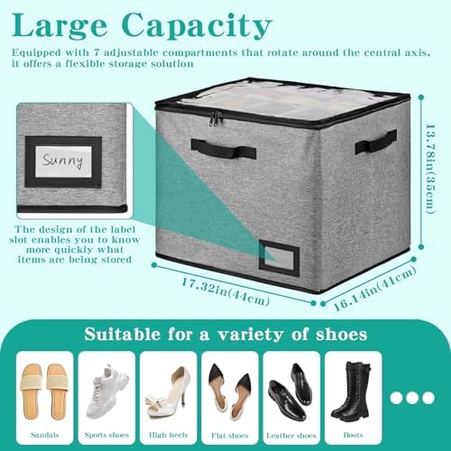 UPgraded Stackable Shoe Box Organizer - Image 4