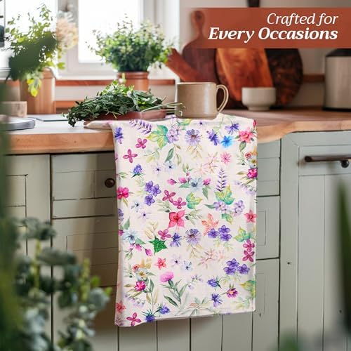 Maison d' Hermine Kitchen Towels Set of 3 Reusable 100% Cotton 27.50" x 20" - Image 6
