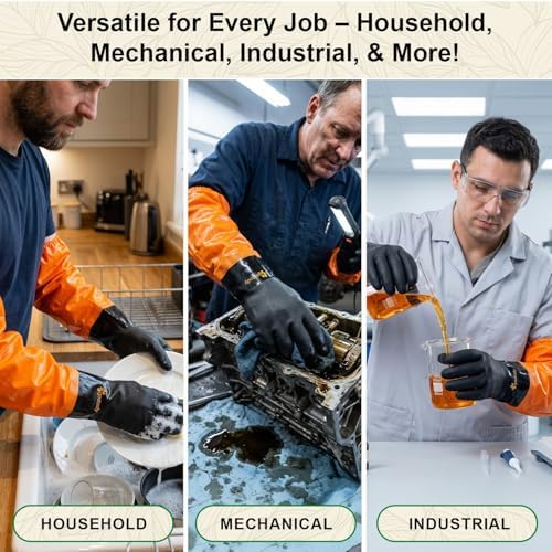 Gastody™ - Chemical Resistant Gloves, Heavy Duty Safety Work Gloves, Resist Acid - Image 3
