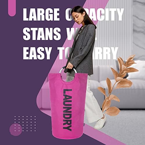 Caroeas 95L Pro Large Laundry Basket, Waterproof Laundry Hamper, Laundry Bag - Image 3