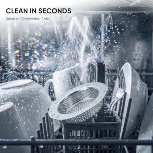 4 Pack Kitchen Sink Strainer, 304 Stainless Steel Sink Drain Strainer, 2mm - Image 6