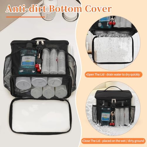 CUBETASTIC Shower Caddy Portable Mesh Shower Tote - Image 5