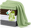 Utopia Towels Ribbed Cotton Kitchen Bar Mops 12 Pack 16x19 in, Variety Pack by Unknown