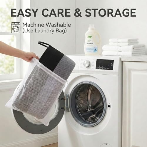 JMvicyroam 65L Extra Large Machine Washable Cotton Rope Blanket Basket - Image 5
