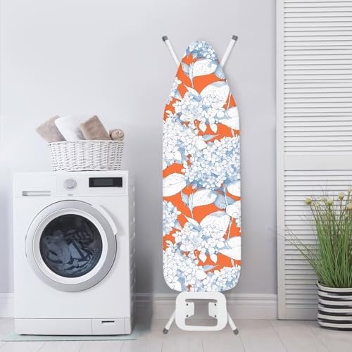 Hydrangea Flower Ironing Board Cover, Sketch Flowers Protective Sleeve - Image 3