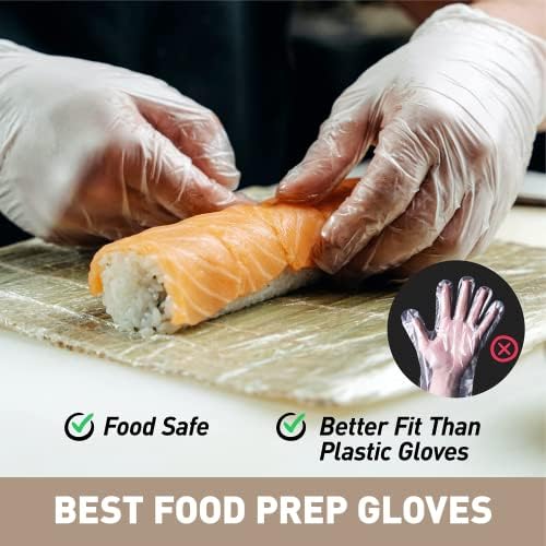 OKIAAS Clear Vinyl Disposable Gloves, Latex-Free, Powder-Free - Image 3