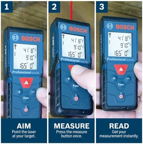 BOSCH GLM165-40 Blaze Pro 165 Ft. Laser Measure, Distance Measuring Laser - Image 4