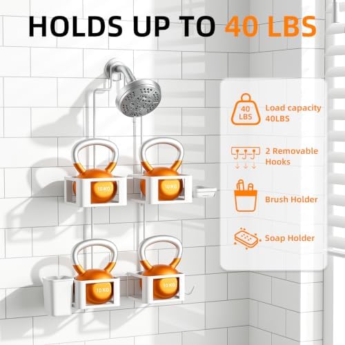 Epicano Shower Caddy for Handheld Showerheads, Stainless Steel - Image 4