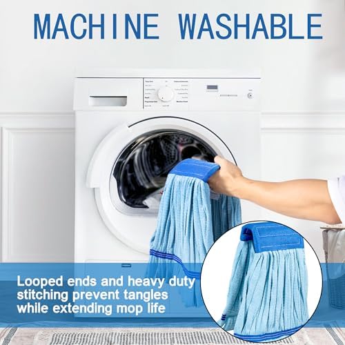 2 Pack - Large Commerical Microfiber Tube Mop 400GSM - Heavy Duty Industrial - Image 3