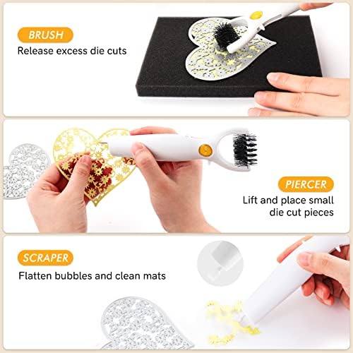 Craft 3 in 1 Multipurpose Craft Tool Set, Die Brush, 3-in-1 Weeding Tool - Image 3