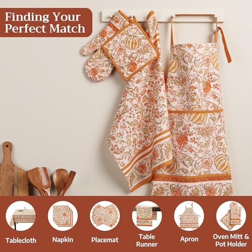Maison d' Hermine Kitchen Towels Set of 3 Reusable 100% Cotton 27.50" x 20" - Image 4