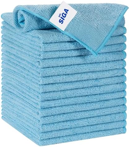 MR.SIGA Microfiber Cleaning Cloths, All Purpose Microfiber Towels, 15 Pack by MRSIGA