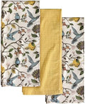 Miss Adola 3pcs 270GSM Cotton Kitchen Towels, Lemon Bird by MissAdola
