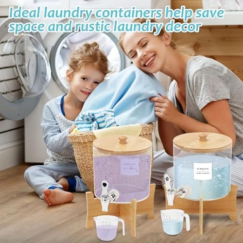 Laundry Detergent Dispenser, 88 oz / 2.5L Fabric Softener Dispenser - Image 3
