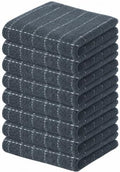 Kitinjoy 100% Cotton Terry Kitchen Towels, 13”x 28”, Dark Grey by Kitinjoy