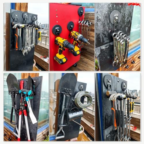 3-H Heavy Duty Magnetic Hooks, Large Magnet Hooks, 4 Pack Black - Image 3