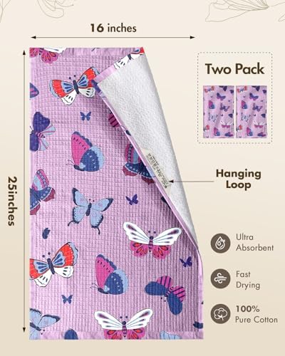 Miss Adola 370GSM Cotton Waffle Kitchen Towels - Image 4