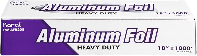 Karat 18” x 1000' Heavy Duty Aluminum Foil Roll | 1000 Feet Long | Industrial by Karat