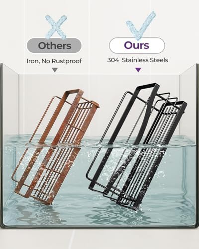 ODesign 3 Pack Adhesive Shower Caddy, Stainless Steel Shower Shelves - Image 3