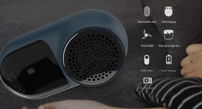 Rechargeable Fabric Shaver, Magictec Lint Remover Sweater Defuzzer Lints Fuzzs - Image 7