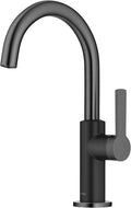 Kraus Oletto Single Handle Kitchen Bar Faucet in Matte Black/Spot Free Black by Unknown