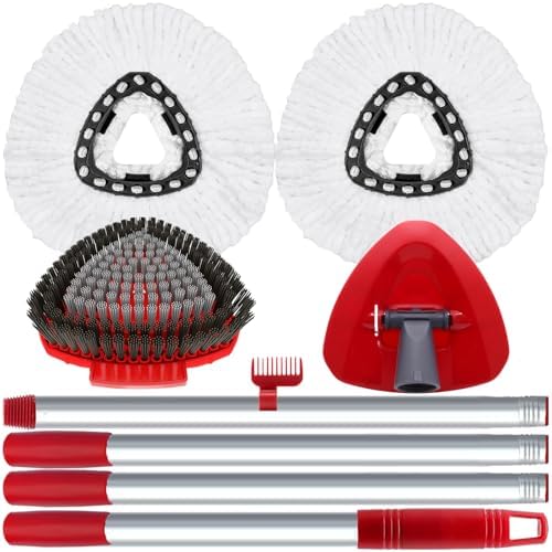 2 Pack Spin Mop Heads Replacement Compatible by Fatmass