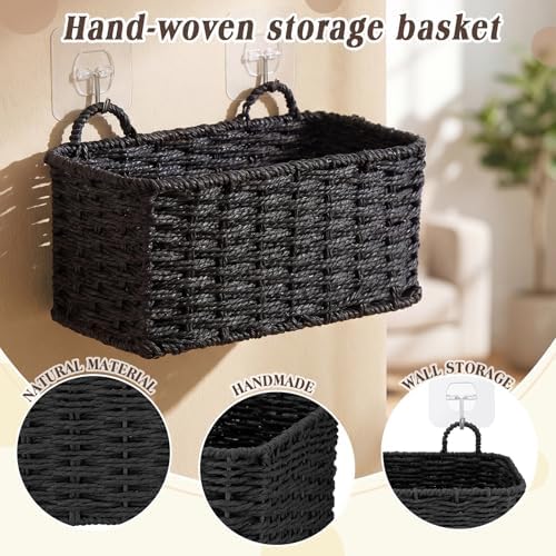 3 Pcs Wall Hanging Baskets, Paper Cord - Image 3