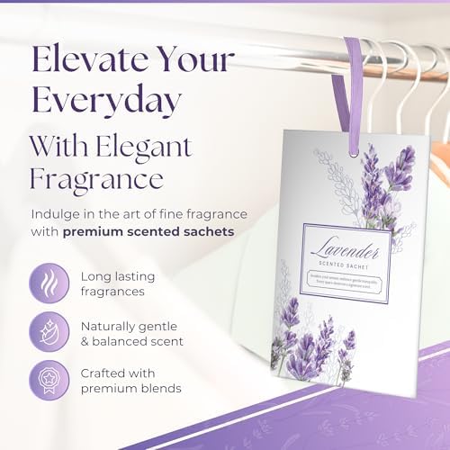 15 Pack Sachets for Drawers and Closets, Scented Sachets for Drawers, Closet - Image 2