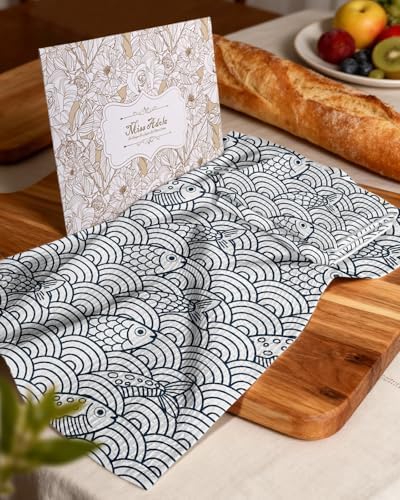 Miss Adola 370GSM Cotton Waffle Kitchen Towels - Image 6