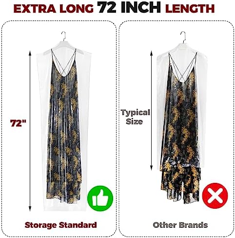 60-Pack Extra Long Dry Cleaning Bags - Image 2