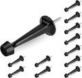 HOMOTEK 12 Pack Heavy Duty Solid Rigid Door Stop by HOMOTEK