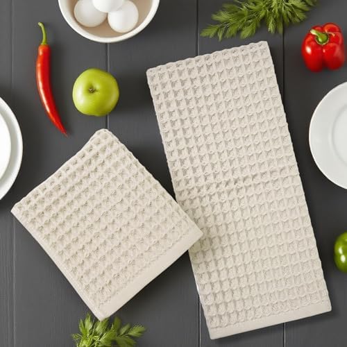 Jacquotha Waffle Hand Towels 2-Piece – Cotton, Quick Dry, Lint Free, 13” x 29” - Image 7