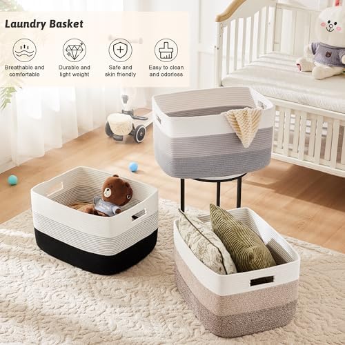 Artfeel Blanket Basket, Rectangle Woven Baskets - Image 6