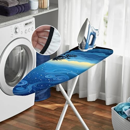 Nuxovilar Starry Sky Mountain Ironing Board Cover 15x54 Polyester - Image 6