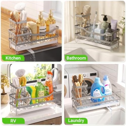 Sink Caddy, Sponge Holder for Kitchen Sink - Image 7