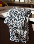 Miss Adola 370GSM Cotton Waffle Kitchen Towels, Block Print by MissAdola