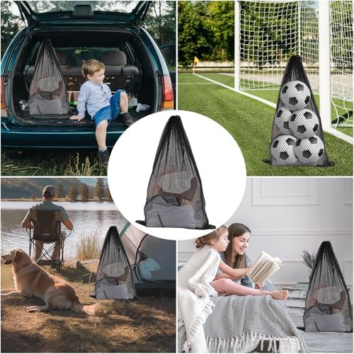 4 Pcs Laundry Bags Mesh Wash Bags 23.6 x 35 In Large Laundry Drawstring Bag - Image 5
