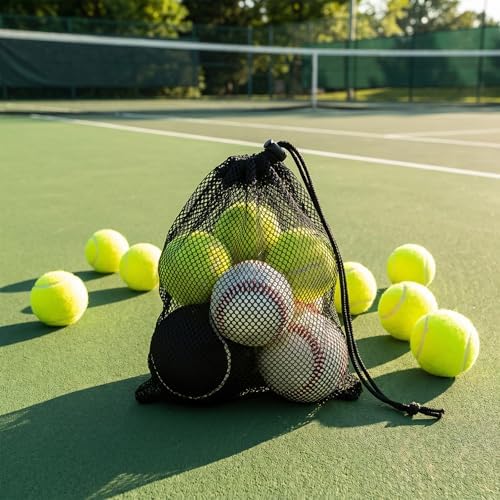 6 Pcs Small Mesh Drawstring Bag, 6 X 8 Inch Polyester Mesh Storage Bags Mini - Image 6