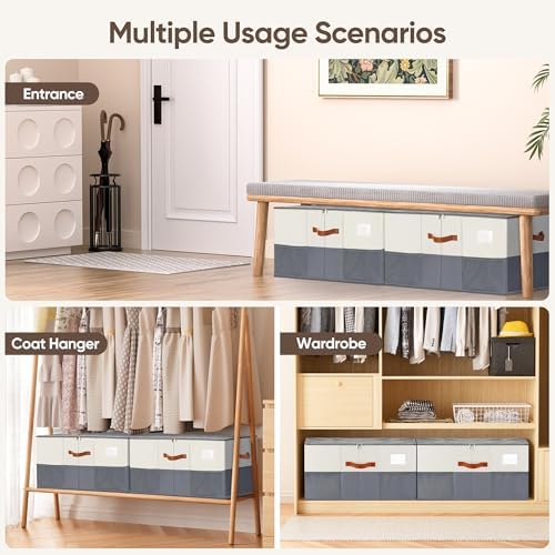 Shoe Organizer for Closet, Adjustable Storage Box Holds 24 Pairs - Image 6