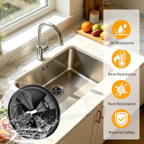 Garbage Disposal Splash Guard, 2 Pack Upgraded EPDM Rubber Drain Insert - Image 4