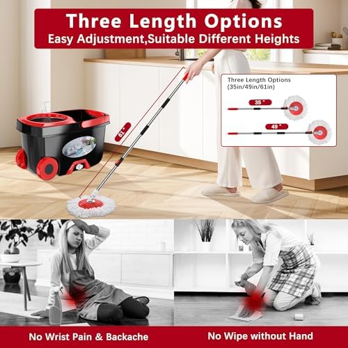FunClean Large Spin Mop Bucket Set - Image 6
