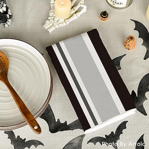 Artoid Mode Black Stripes Home Sweet Home Boho Halloween Kitchen Towels Dish - Image 4
