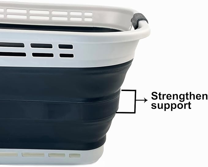 SAMMART 42L Collapsible Plastic Laundry Basket - Image 5