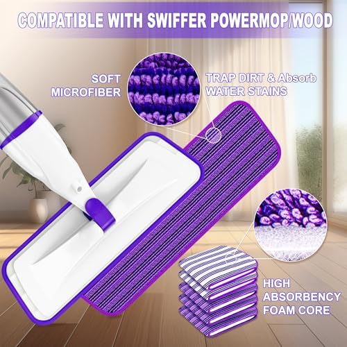 Spray Mops for Floor Cleaning: Wet Dry Mops Refillable Hardwood Floor Mop - Image 2